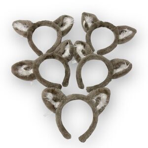 Great Wolf Lodge Wolf Ears Lot of 5 Headbands Gray Souvenir